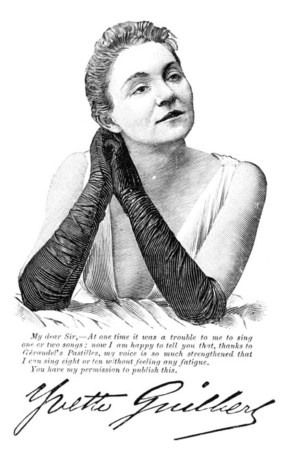 Yvette Guilbert /N(1865-1944). French Cabaret Singer And Actress. Engraving, 21 March 1896. Poster Print by Granger Collection - Item # VARGRC0620022 Yvette Guilbert /N(1865-1944). French Cabaret Singer And Actress. Engraving, 21 March 1896. Poster Print by Granger Collection - Item # VARGRC0620022