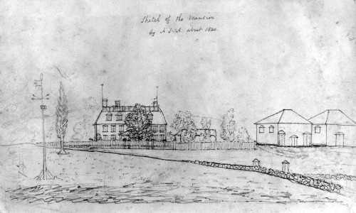 John Adams: Home, C1820. /Nhome Of U.S. President John Adams, Drawn By His Granddaughter, Abigail Smith Adams, C1820. Poster Print by Granger Collection - Item # VARGRC0106932