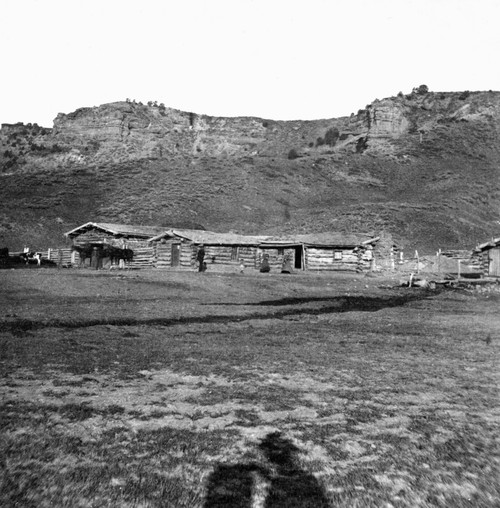 Utah: Log Cabins, C1869. /Nlog Cabins At The Head Of Echo Canyon, The Contract Station On The Pony Express In Utah. Stereograph, C1869. Poster Print by Granger Collection - Item # VARGRC0124405