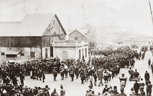 Wwi: American Troops. /Namerican Troops Of The 42Nd Infantry Division Arriving In France During World War I. Photograph, C1918. Poster Print by Granger Collection - Item # VARGRC0408285