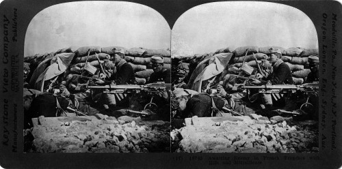 World War I: French Trench. /Nalert French Soldiers In A Trench In Northern France, During World War I. Stereograph, 1914-1918. Poster Print by Granger Collection - Item # VARGRC0325656