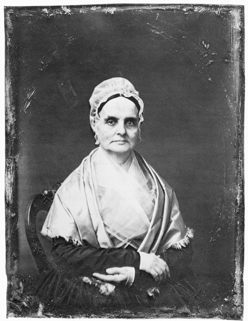 Lucretia Mott (1793-1880). /Namerican Quaker Minister, Abolitionist, And Social Reformer. Daguerreotype, C1850. Poster Print by Granger Collection - Item # VARGRC0063756