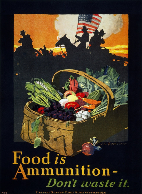 World War I: U.S. Poster. /N'Food Is Ammunition.' U.S. Food Administration World War I Poster, C1918. Poster Print by Granger Collection - Item # VARGRC0007280