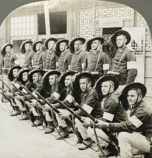 Wwi: Italian Army, C1916. /N'Sharpshooters From The Famous Bersagliere Corp Of Infantry In The Italian Army.' Stereograph, C1916. Poster Print by Granger Collection - Item # VARGRC0326094