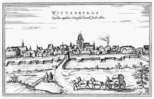 Germany: Wittenberg, 1550. /Nview Of Wittenberg, Germany. Line Engraving, 1550. Poster Print by Granger Collection - Item # VARGRC0053723