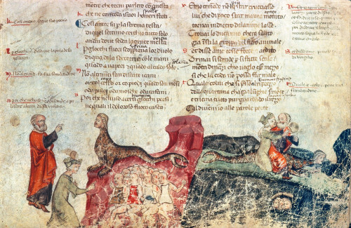 Dante'S Purgatory. /Ngeryon, Dante And Virgil: Illumination From A Late 14Th Century Italian Ms. Of The Divine Comedy. Poster Print by Granger Collection - Item # VARGRC0026438 Dante'S Purgatory. /Ngeryon, Dante And Virgil: Illumination From A Late 14Th Century Italian Ms. Of The Divine Comedy. Poster Print by Granger Collection - Item # VARGRC0026438