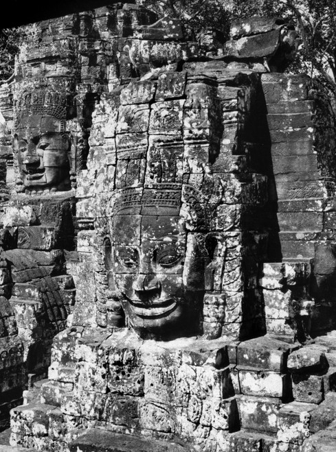 Cambodia: Angkor Thom. /Ndetail From The Ruins Of The Bayon Temple At Angkor Thom, Cambodia. Photographed In 1960. Poster Print by Granger Collection - Item # VARGRC0111525