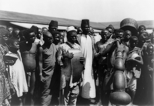 Kenya: Musicians, C1907. /Npublic Gathering Around Men With Musical Instruments In Mombasa, Kenya. Photographed C1907. Poster Print by Granger Collection - Item # VARGRC0124074