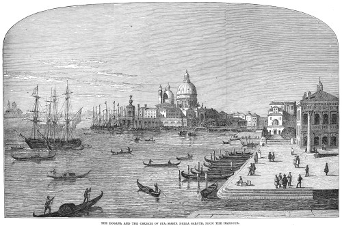 Italy: Venice, 1849. /N'The Dogana And The Church Of Santa Maria Della Salute, From The Harbour.' Wood Engraving, English, 1849, After A Drawing By Viscount Maidstone. Poster Print by Granger Collection - Item # VARGRC0050122