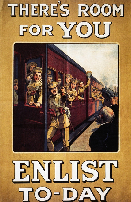World War I: Poster, 1915. /N'There'S Room For You. Enlist To-Day.' English World War I Recruiting Poster, 1915. Poster Print by Granger Collection - Item # VARGRC0043608