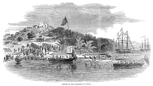 Monrovia, Liberia, 1849. /Nwood Engraving, English, 1849. Poster Print by Granger Collection - Item # VARGRC0004069 Monrovia, Liberia, 1849. /Nwood Engraving, English, 1849. Poster Print by Granger Collection - Item # VARGRC0004069
