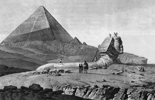 French In Egypt, 1799. /Nnapoleon And Members Of His Expedition At Giza, 1799: Line Engraving From 'Description De L'Egypte', Paris, 1809-1828. Poster Print by Granger Collection - Item # VARGRC0077942