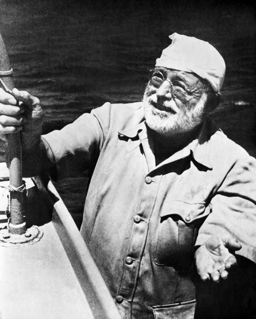Ernest Hemingway /N(1899-1961). American Writer. Photographed During The Shooting Of The Film 'The Old Man And The Sea,' 1956. Poster Print by Granger Collection - Item # VARGRC0017174