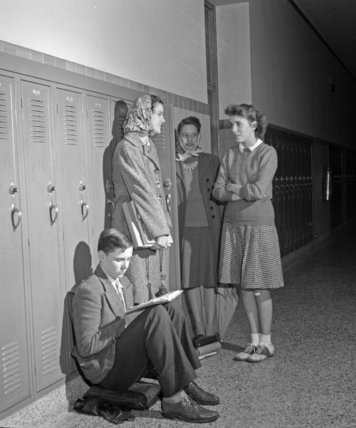 High School Students, 1943./Nstudents At Woodrow Wilson High School In Washington, D.C. Photograph By Esther Bubley, 1943. Poster Print by Granger Collection - Item # VARGRC0526480