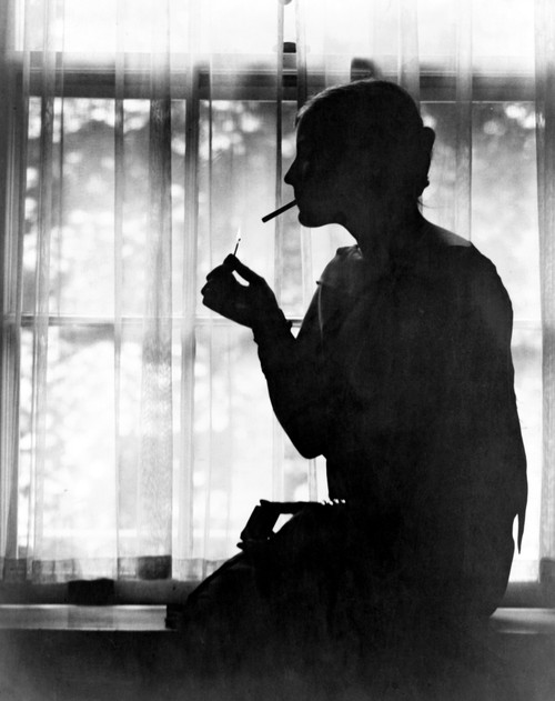 Silhouette, C1925. /Ndebutante Miss Ester Cochran In Silhouette. Photograph, C1925. Poster Print by Granger Collection