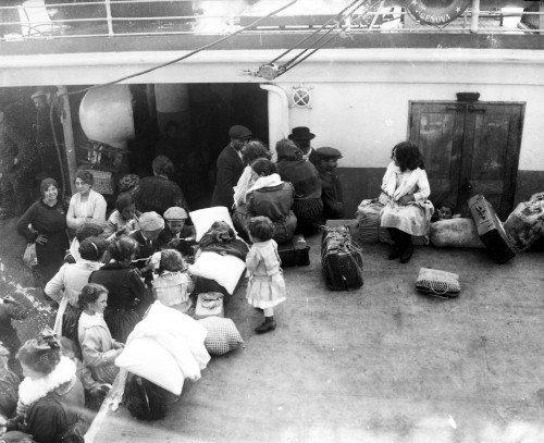 Immigrant Ship, 1919. /Nitalian Immigrants On Board A Ship Arriving At Ellis Island, New York City. Photograph, 1919. Poster Print by Granger Collection - Item # VARGRC0117728