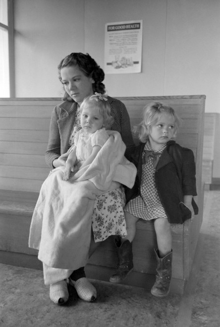 California: Health Clinic. /Na Family Of Agricultural Workers In The Waiting Room Of A Health Clinic In Woodville, California. Photograph By Russell Lee, 1942. Poster Print by Granger Collection - Item # VARGRC0325888