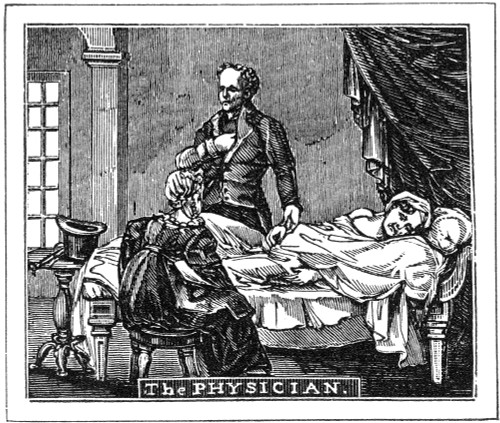 The Physician, 1835. /Nwood Engraving, American, C1835. Poster Print by Granger Collection - Item # VARGRC0013916