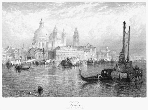 Italy: Venice, C1870. /Nsteel Engraving, English, C1870. Poster Print by Granger Collection - Item # VARGRC0033593