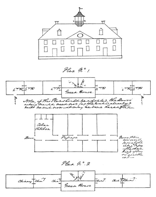 Mount Vernon: Plan. /Noriginal Suggestion By George Washington To His Architect For Design Of Mount Vernon, C1757. Poster Print by Granger Collection - Item # VARGRC0101598