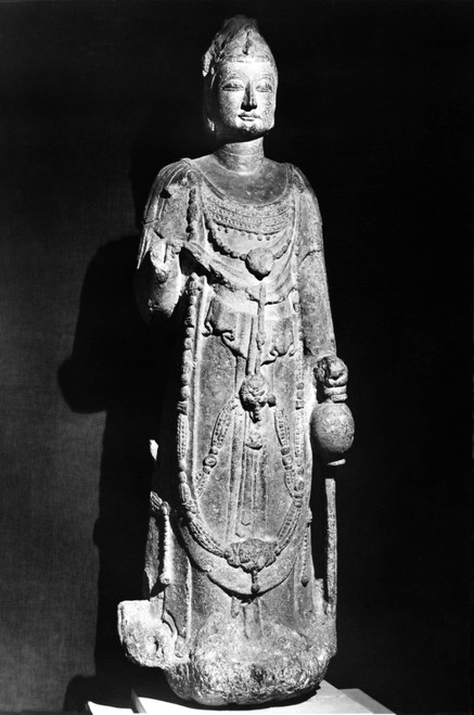China: Bodhisattva. /Nstanding Stone Figure Of A Bodhisattva, With Traces Of Polychrome. Height: 47 In. Sui Dynasty, 589-618 A.D. Poster Print by Granger Collection - Item # VARGRC0122466