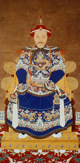 Emperor K'Ang-Hsi (1654-1722). /Nchinese Emperor, 1661-1722. Painting On Silk By An Unidentified Artist Of The Ch'Ing Dynasty, 19Th Century. Poster Print by Granger Collection - Item # VARGRC0026165