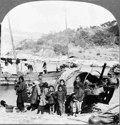 China: Hong Kong, C1926. /Na Typical Fishing Family Standing On The Shore Next To Their Boat In Shankiwan, Hong Kong, China. Stereograph, C1926. Poster Print by Granger Collection - Item # VARGRC0116739 China: Hong Kong, C1926. /Na Typical Fishing Family Standing On The Shore Next To Their Boat In Shankiwan, Hong Kong, China. Stereograph, C1926. Poster Print by Granger Collection - Item # VARGRC0116739