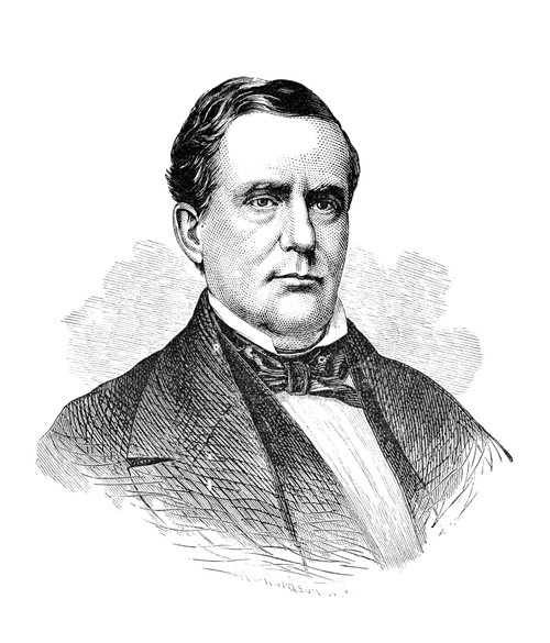 Anson Jones (1798-1858). /Npresident Of The Republic Of Texas. Wood Engraving, 19Th Century. Poster Print by Granger Collection - Item # VARGRC0003881