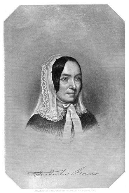 Fredrika Bremer (1801-1865). /Nswedish Novelist. Steel Engraving, 19Th Century. Poster Print by Granger Collection - Item # VARGRC0058713
