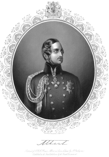Prince Albert (1819-1861). /Nprince Consort Of England: Stipple Engraving, English, Mid-19Th Century, After A Portrait On Sevres China By A. Ducluzeau, 1851. Poster Print by Granger Collection - Item # VARGRC0066000