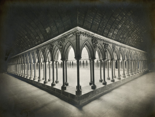 France: Mont Saint Michel. /Na View Of The Cloisters In The Abbey Of Mont Saint Michel. Photograph, C1880. Poster Print by Granger Collection - Item # VARGRC0174360