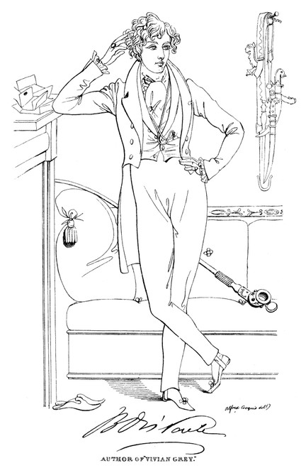 Benjamin Disraeli (1804-1881). /N1St Earl Of Beaconsfield. English Statesman And Writer. Drawing, C1833, By Daniel Maclise (1806-1870). Poster Print by Granger Collection - Item # VARGRC0004610 Benjamin Disraeli (1804-1881). /N1St Earl Of Beaconsfield. English Statesman And Writer. Drawing, C1833, By Daniel Maclise (1806-1870). Poster Print by Granger Collection - Item # VARGRC0004610
