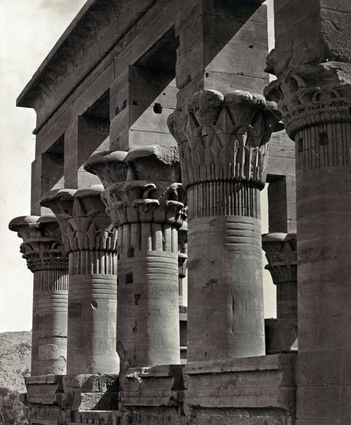 Egypt: Trajan'S Kiosk. /Ncolumns On Trajan'S Kiosk On The Island Of Philae, In The Nile River In Egypt. Photograph By Francis Frith, C1860. Poster Print by Granger Collection - Item # VARGRC0129134