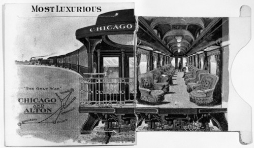 Railroad Trade Card. /Namerican Merchant'S Trade Card For Chicago And Alton Railroad, 19Th Century. Poster Print by Granger Collection - Item # VARGRC0183599