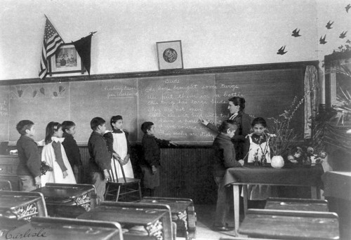Carlisle School, C1901. /Nelementary School Class At The Carlisle Indian School In Carlisle, Pennsylvania. Photograph By Frances Benjamin Johnston, C1901. Poster Print by Granger Collection - Item # VARGRC0122738