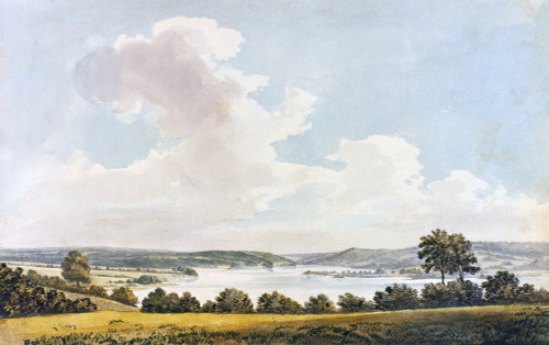Mount Vernon. /Nhome Of George Washington On The Potomac River In Virginia. 'View To The North From The Lawn At Mount Vernon.' Watercolor By Benjamin Harry Latrobe, 1796. Poster Print by Granger Collection - Item # VARGRC0111641