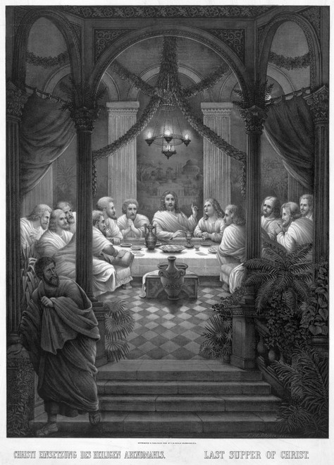 The Last Supper./Njesus And His Disciples At The Last Supper