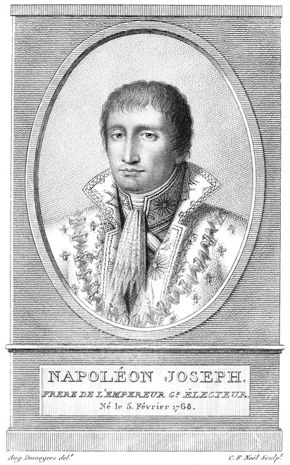 Joseph Bonaparte (1768-1844). /Nking Of Naples (1806-1808) And Of Spain (1808-1814); Elder Brother Of Napoleon Bonaparte. Line Engraving, French, 19Th Century. Poster Print by Granger Collection - Item # VARGRC0083805