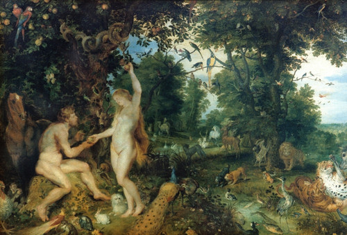 Rubens: Adam And Eve./N'Adam And Eve In Worthy Paradise.' Oil On Canvas, Peter Paul Rubens, C1610. Poster Print by Granger Collection - Item # VARGRC0028744