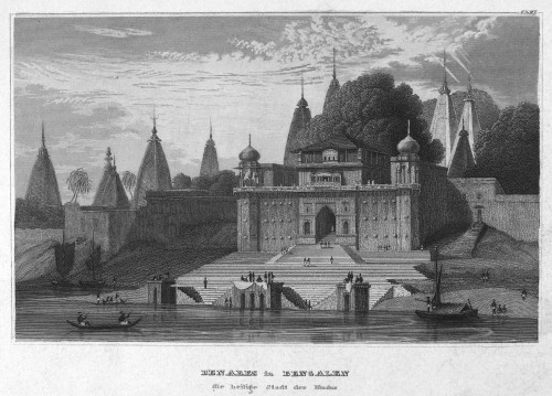 India: Benares, C1840. /Nview Of Benares, India, From The Ganges River. Steel Engraving, German, C1840. Poster Print by Granger Collection - Item # VARGRC0095188