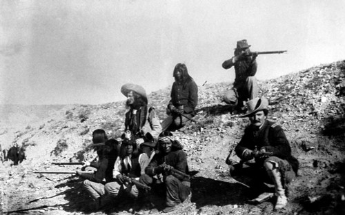 Soldiers And Scouts. /Nsoldiers With Apache Scouts In The American Southwest. Photograph, Late 19Th Century. Poster Print by Granger Collection - Item # VARGRC0120733