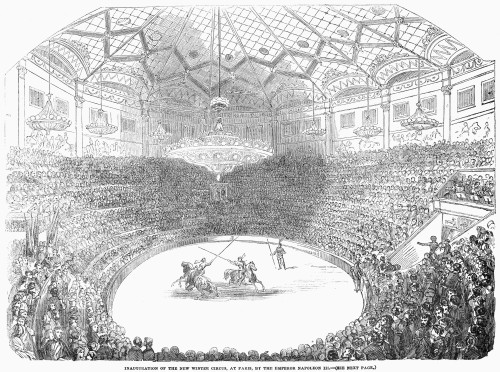 Paris: Winter Circus, 1852. /Ninauguration Of The New Winter Circus At Paris By Emperor Napoleon Iii. Wood Engraving, English, 1852. Poster Print by Granger Collection - Item # VARGRC0091819