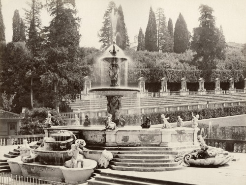 Italy: Florence. /Nthe Fontana Del Carciofo (Artichoke Fountain) Designed By Giovanni Susini In Boboli Gardens Behind Pitti Palace In Florence, Italy. Photograph, C1870. Poster Print by Granger Collection - Item # VARGRC0351559