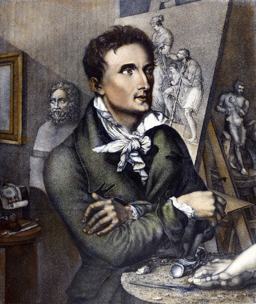 Antonio Canova (1757-1822). /Nitalian Sculptor. Aquatint Engraving, 19Th Century, By Luigi Rados After Roberto Focosi. Poster Print by Granger Collection - Item # VARGRC0082468 Antonio Canova (1757-1822). /Nitalian Sculptor. Aquatint Engraving, 19Th Century, By Luigi Rados After Roberto Focosi. Poster Print by Granger Collection - Item # VARGRC0082468