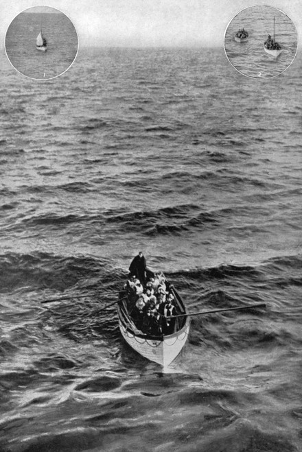 Titanic: Lifeboat, 1912. /N'Titanic' Survivors In A Lifeboat Approaching The 'Carpathia,' April 1912. Poster Print by Granger Collection - Item # VARGRC0371132 Titanic: Lifeboat, 1912. /N'Titanic' Survivors In A Lifeboat Approaching The 'Carpathia,' April 1912. Poster Print by Granger Collection - Item # VARGRC0371132