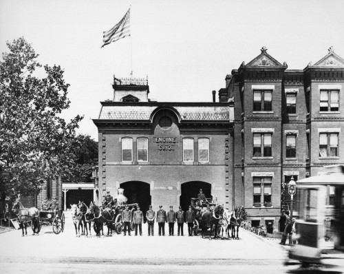 Firehouse: Washington, D.C. /Nfire Engine Company No. 3 On Capitol Hill, Washington, D.C. Photograph, C1890. Poster Print by Granger Collection - Item # VARGRC0038908