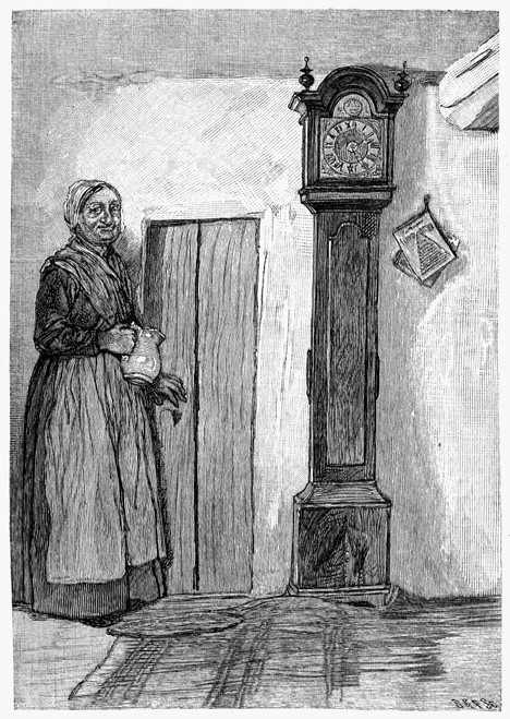 German Baptist, C1880. /Na Dunker Woman At Ephrata, Pennsylvania, Shows The Little Door That Represents The Narrow Way. Wood Engraving, C1880. Poster Print by Granger Collection - Item # VARGRC0099144