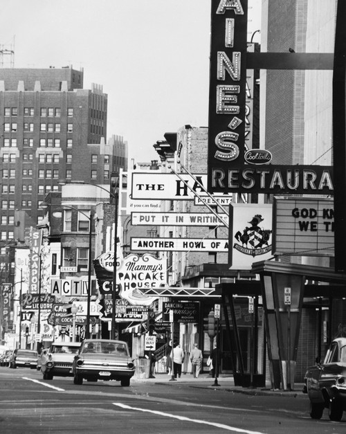 Chicago, C1965. /Nrush Street In Chicago, Illinois. Photograph, C1965. Poster Print by Granger Collection - Item # VARGRC0259626