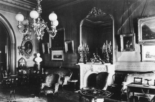 Gaslight Chandelier, C1866. /Nparlor At 61 University Place, New York City. Photograph, C1866. Poster Print by Granger Collection - Item # VARGRC0033372