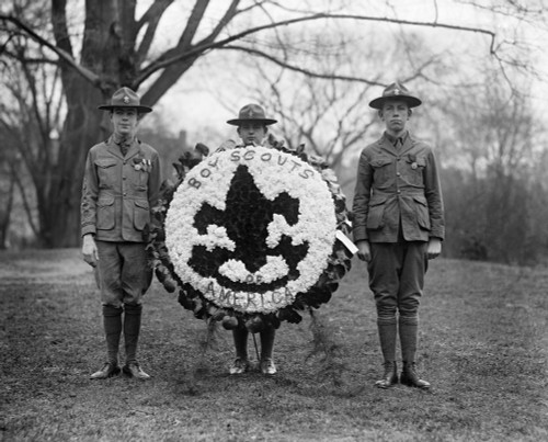 Boy Scouts, 1924. /Na Group Of Boy Scouts With A Decorative Wreath. Photograph, 1924. Poster Print by Granger Collection - Item # VARGRC0322691 Boy Scouts, 1924. /Na Group Of Boy Scouts With A Decorative Wreath. Photograph, 1924. Poster Print by Granger Collection - Item # VARGRC0322691